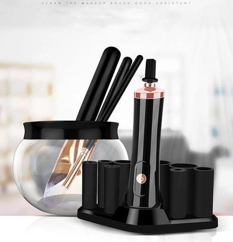 Electric Makeup Brush Cleaner - Automatic Cleaning Tool for Cosmetics Brushes | Perfect for Home, Salon & Travel Use