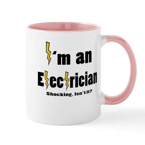 White/Pink Inside - Shocking Electrician Mug