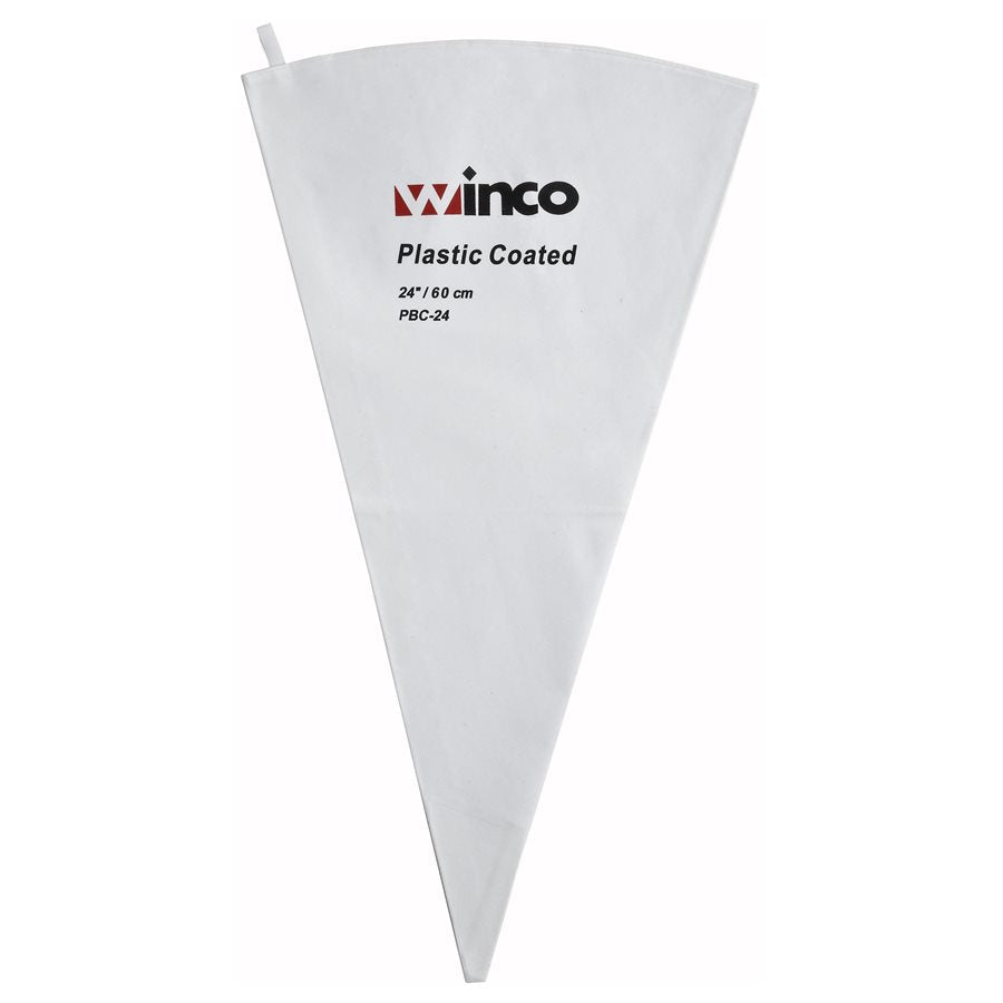 Winco 24 Inch Disposable Pastry Bags for Baking, Icing, Decorating - 100 Pack Heavy Duty Piping Bags for Cake Decorating, Cupcakes, Cookies & Desserts