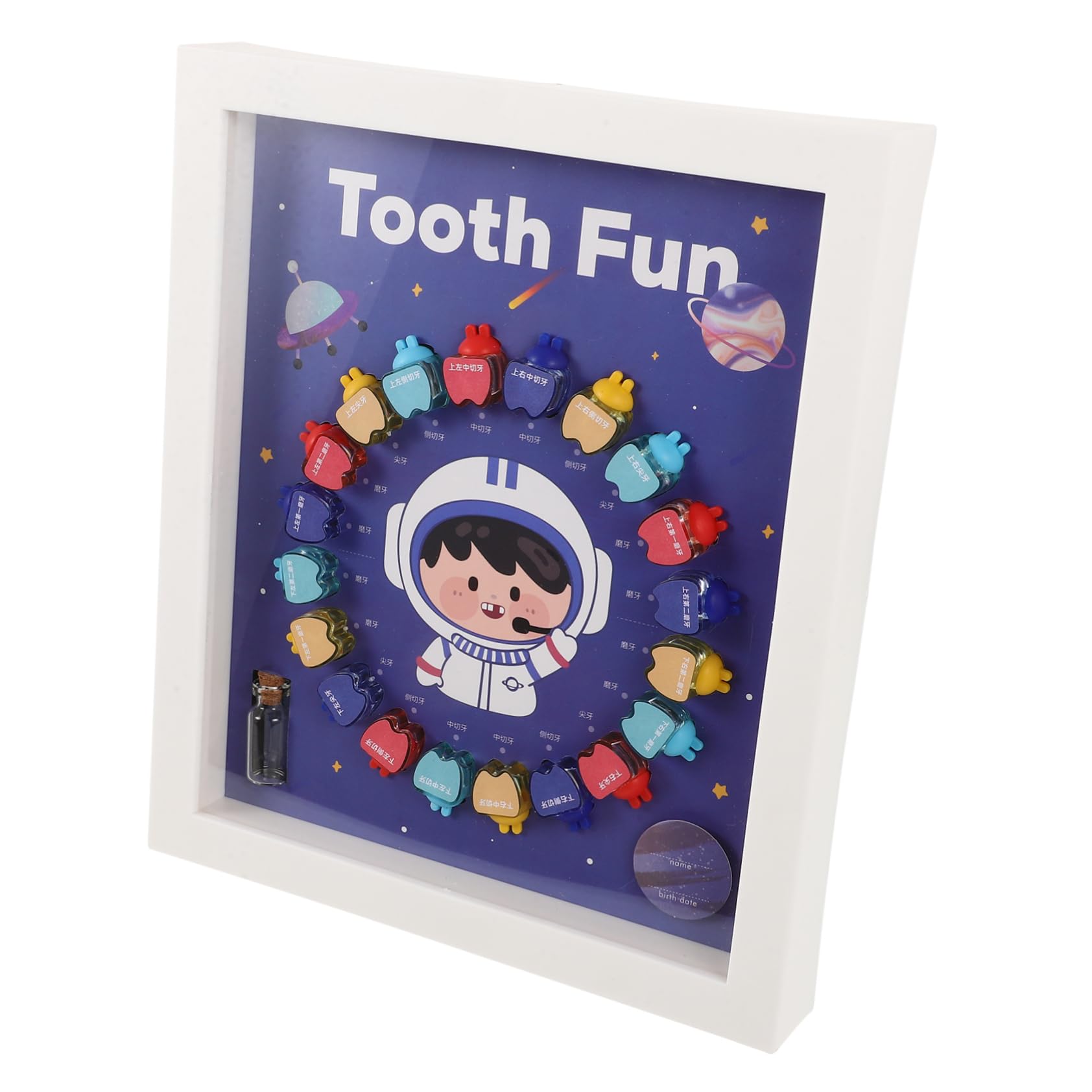 VICASKY 2 Pack Kids Tooth Keepsake Box - First Tooth Organizer with Secure Plastic Case for Baby Teeth Collection - Perfect for Memory Keeping & Baby Shower Gifts