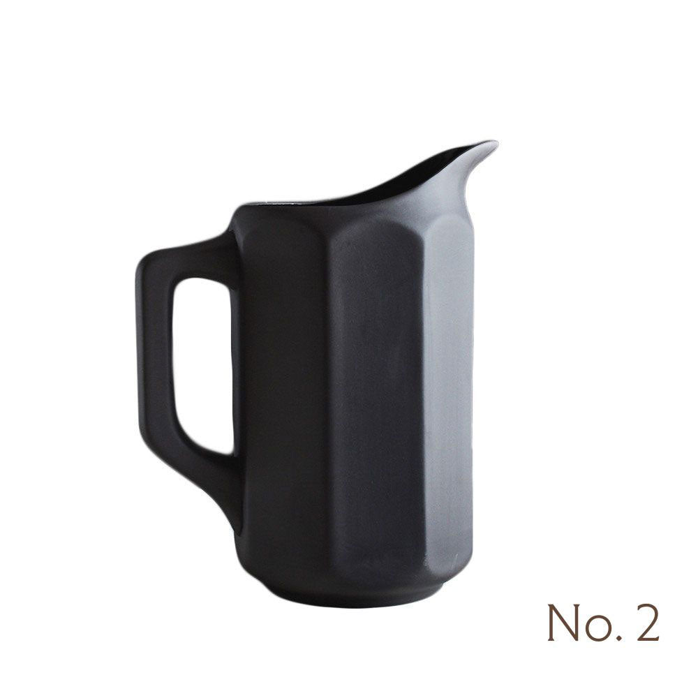 Premium Black Stoneware Pitcher - Handcrafted Ceramic Water Jug for Kitchen, Dining & Home Decor - Perfect for Iced Tea, Lemonade & Entertaining Guests