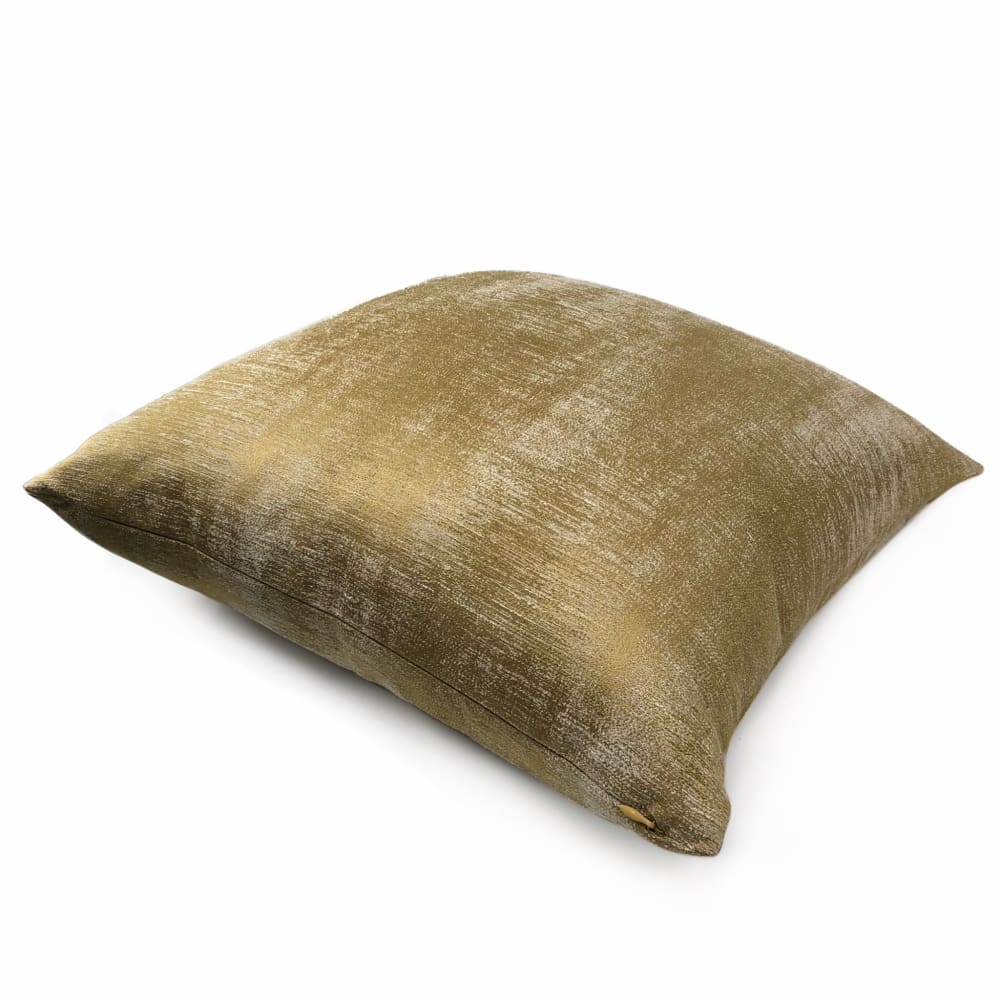 Premium Ysidro Dark Gold Semi-Solid Texture Pillow Cover - Soft & Luxurious Decorative Throw Pillow Case for Sofa, Bed, Couch - Home Decor & Living Room Accessories