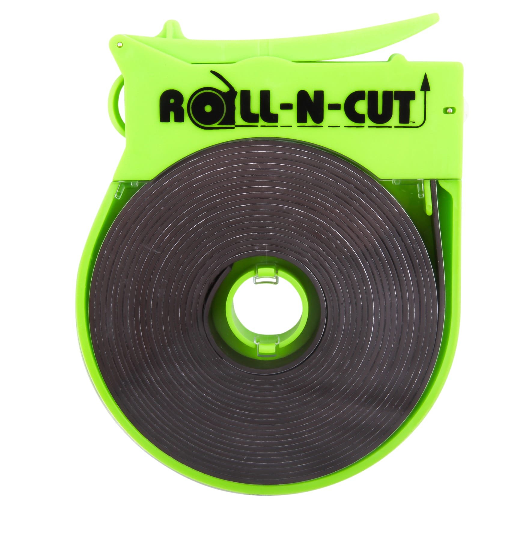 Zeus Dispenser and Tape Self-Cutting Magnetic Tape Clear (66021) - Perfect for Home, Office & DIY Projects, Organizing Cables, Tools & More