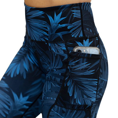 Summer Nights Leggings - High Waist Yoga Pants for Women, Breathable Workout Leggings with Pockets - Perfect for Yoga, Running, Gym & Lounge Wear