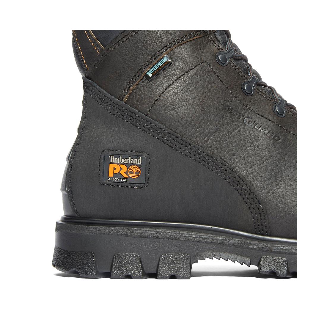 Rigmaster Img 8 Inch Waterproof Steel Toe Work Boots for Men - Brown Safety Shoes for Construction, Warehouse & Outdoor Work