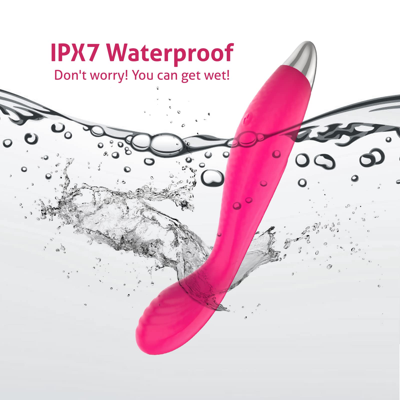 G Spot Vibrator & Clitoral Stimulator for Women - Jrueden Finger Shaped Adult Toy with 10 Vibration Modes, Quiet & Powerful Female Sex Toy - Perfect for Solo Play, Couples & Sensual Massage