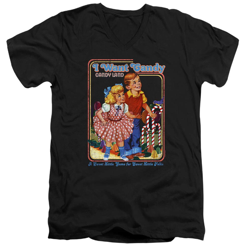 Candy Land I Want Candy Unisex V-Neck T-Shirt for Men & Women - Casual Wear, Gift Idea, Party Outfit