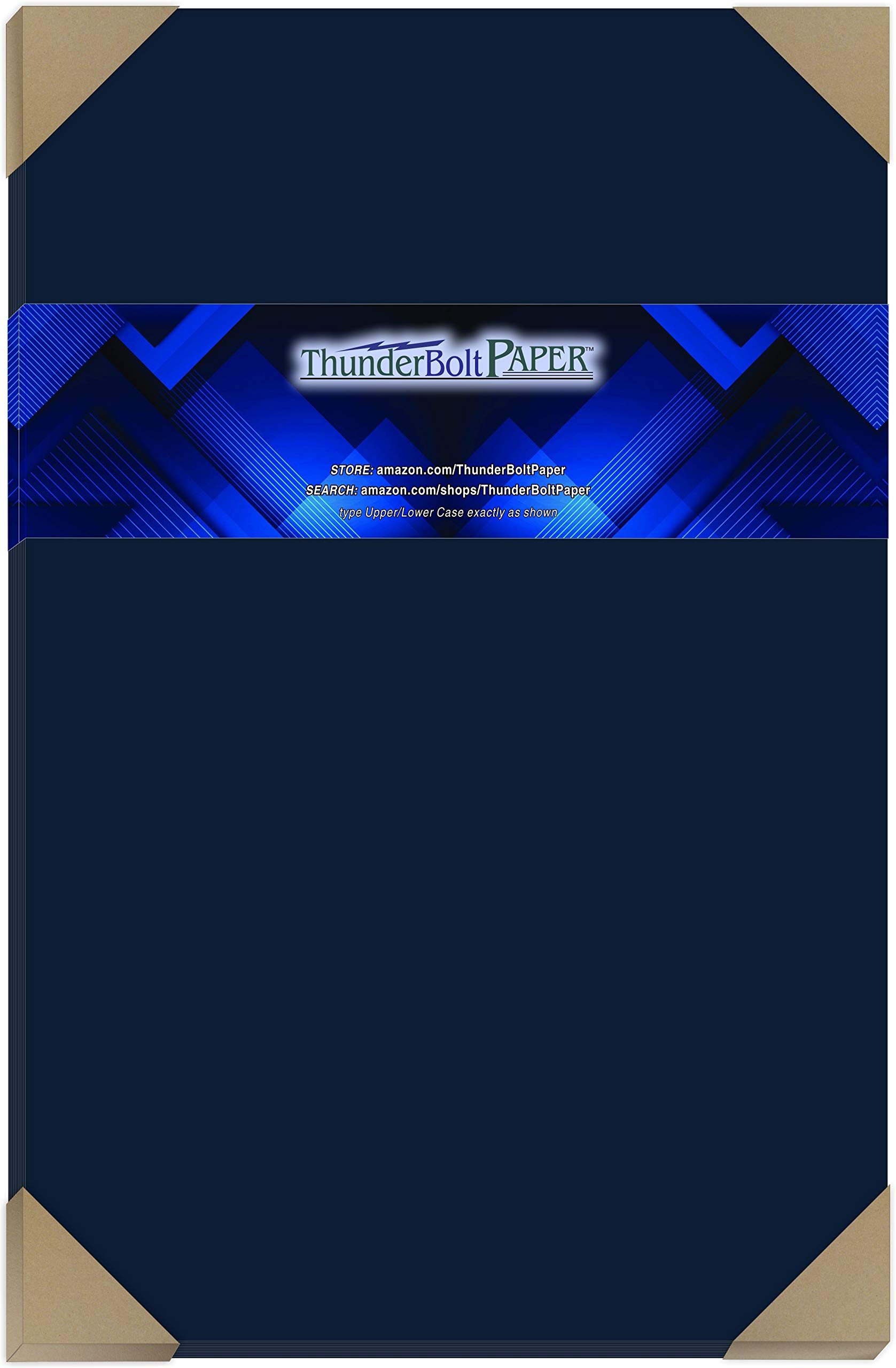 35 Dark Blue Linen 80# Cover Paper Sheets - 11