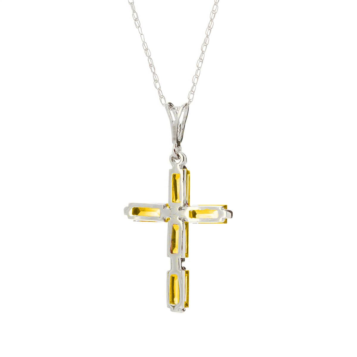 1.15 Carat 14K Solid White Gold Citrine Pendant Necklace - Elegant Heart-Shaped Jewelry for Women, Perfect for Anniversaries, Valentine's Day & Romantic Gifts