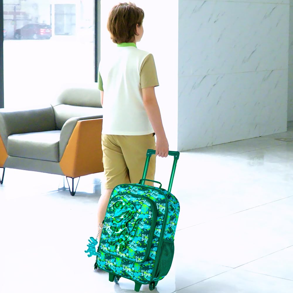 Best Kids Luggage for Boys & Girls - Lightweight Toddler Rolling Carry-On Suitcase with 360° Wheels & Adjustable Handle - Perfect for Air Travel, Road Trips & School Use