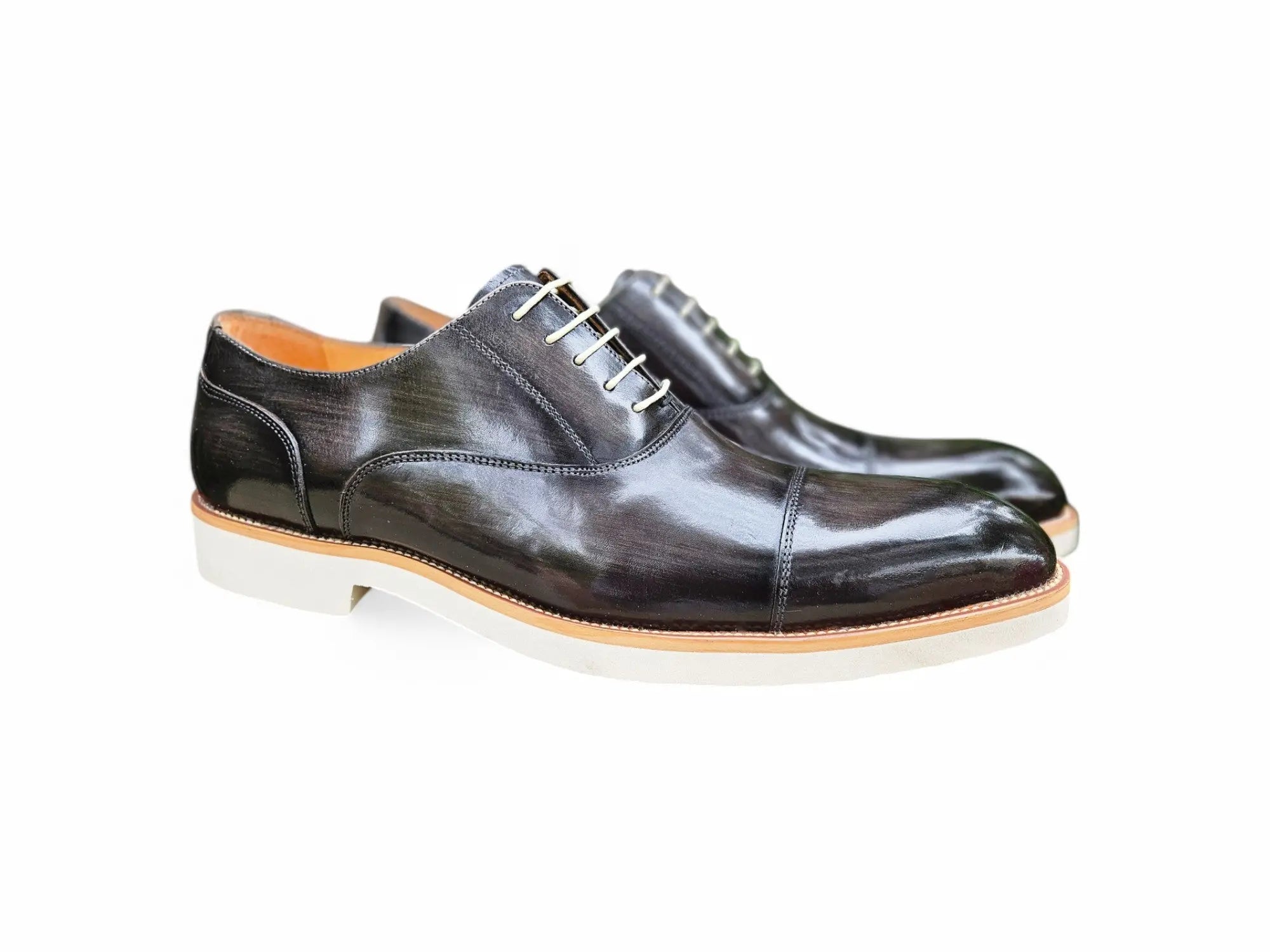 Lightweight Cap Toe Oxford Shoes for Men - Classic Formal Dress Shoes for Business, Office & Wedding Occasions