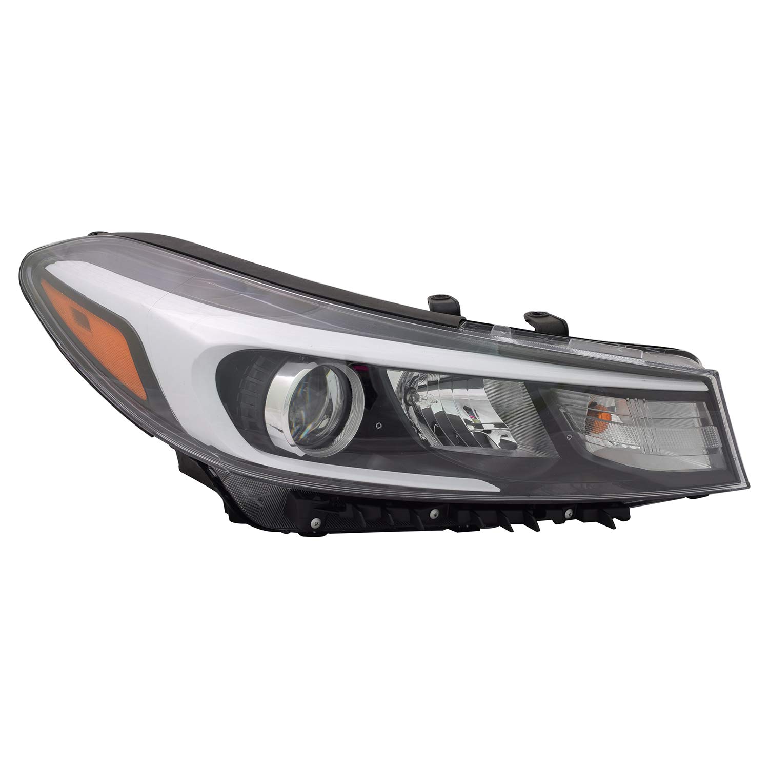 TYC Right Headlight Assembly Compatible with 2017-2018 Kia Forte - Replacement Headlamp for Improved Night Driving Safety