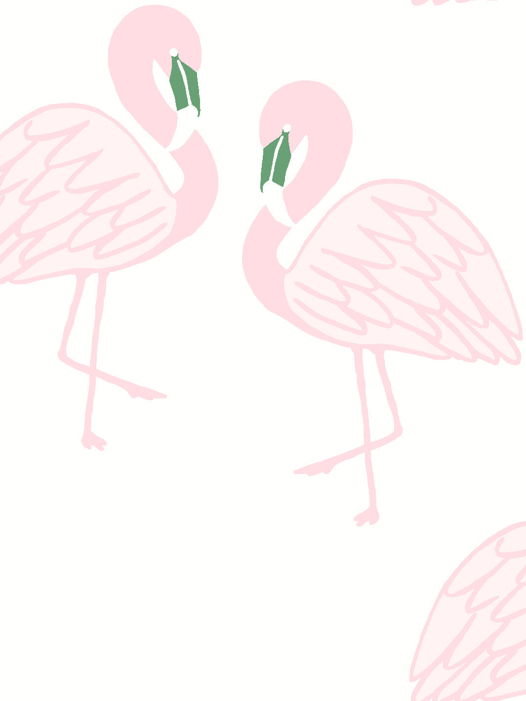 Flamingos Wallpaper by Tea Collection - Tropical Pink Flamingo Peel & Stick Wallpaper for Bedroom, Bathroom, Nursery - Beverly Hills Inspired Home Decor