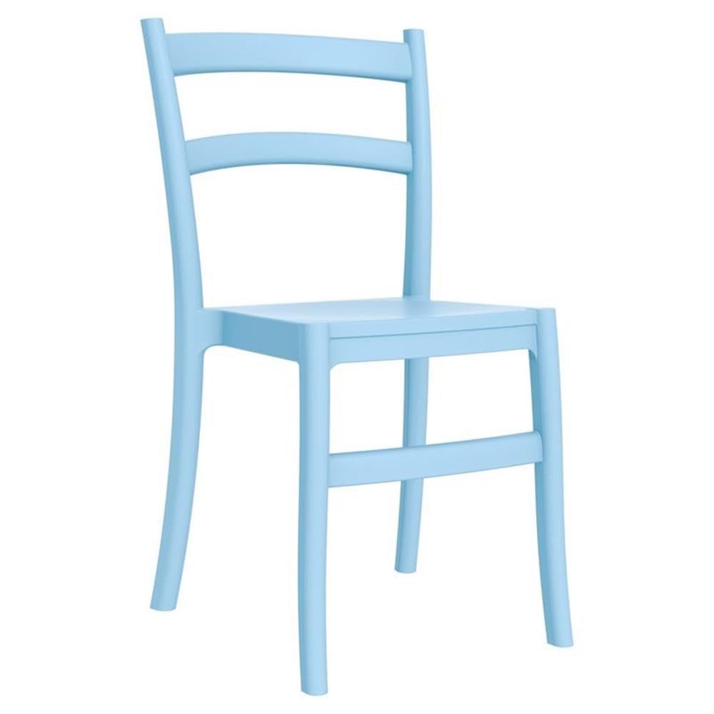 Tiffany Light Blue Patio Dining Chairs Set of 2 - Outdoor Garden Furniture for Poolside, Backyard, and Terrace Relaxation