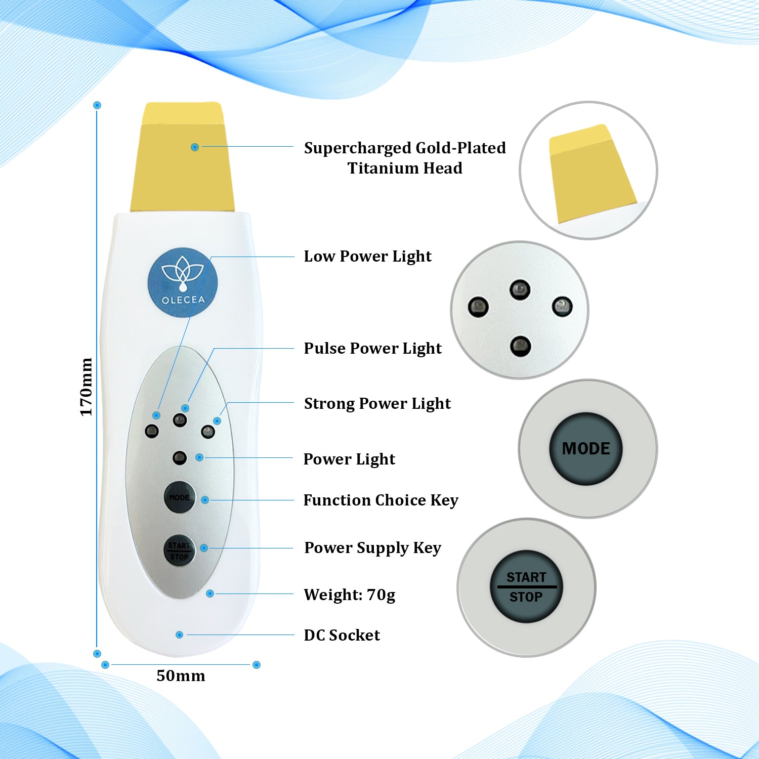 Olecea Glow Infuser - Hydrating Facial Steamer for Spa-Like Skincare at Home | Perfect for Dry Skin, Acne Treatment & Relaxation