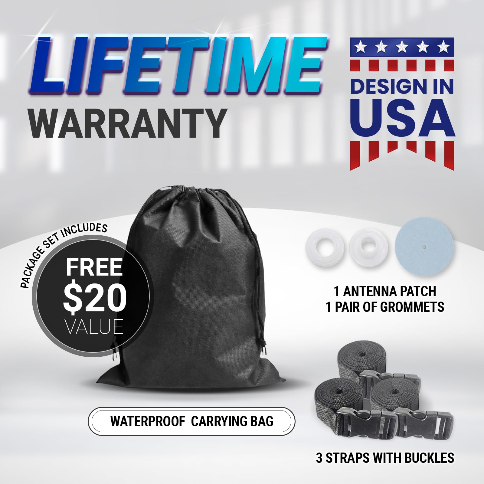 Premium Custom Fit Car Cover for 1958 Lincoln Continental Mark III Sedan & Convertible - Heavy Duty Waterproof All-Weather Protection with UV & Snow Resistance - Includes Storage Bag & Straps - Perfect for Indoor & Outdoor Use - Ideal for Classic Car Shows, Winter Storage & Long-Term Vehicle Protection