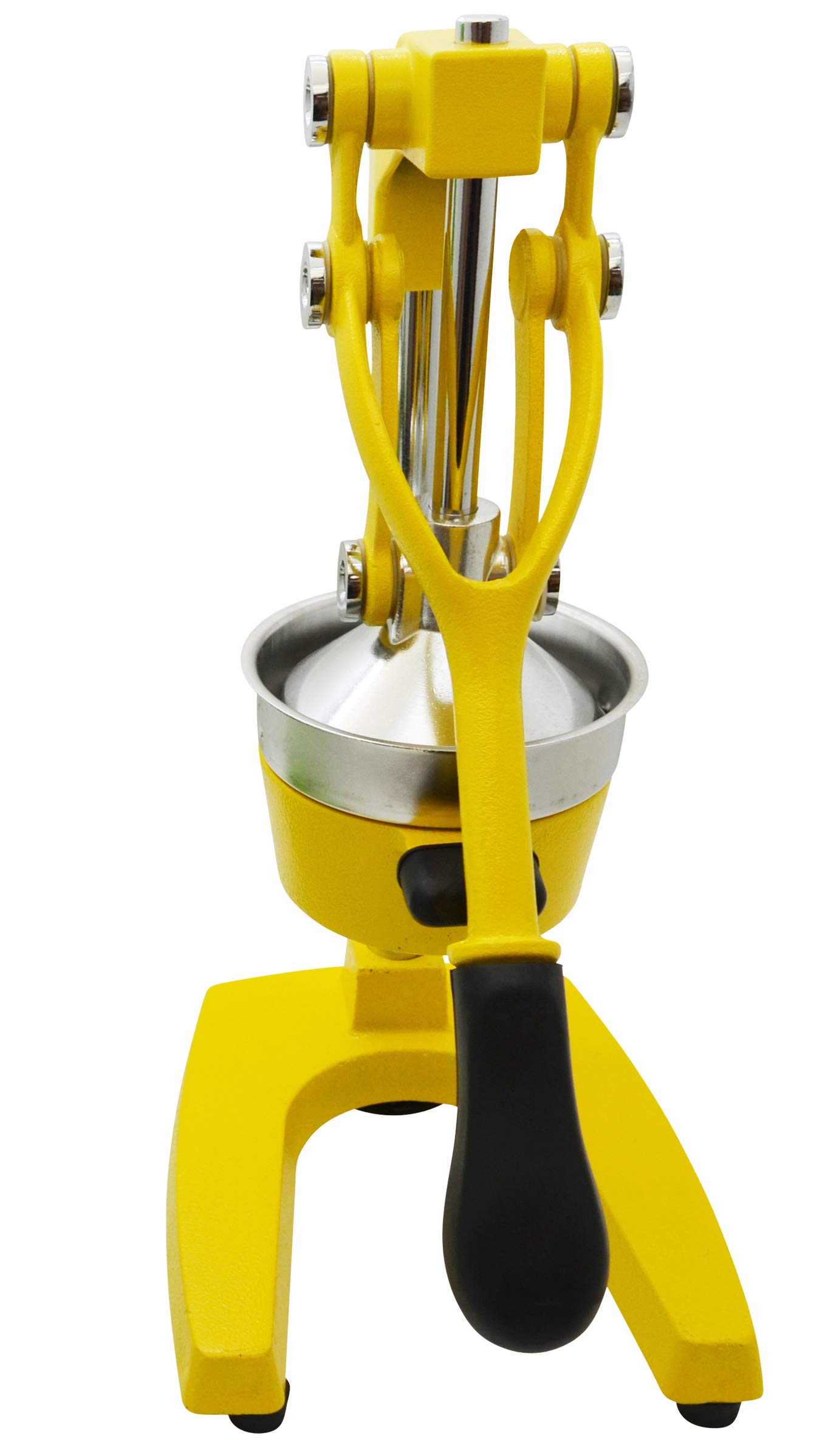 IMUSA USA J100-00109 Heavy Duty Citrus Juicer - Large Yellow Manual Orange Lemon Lime Squeezer for Fresh Juice - Perfect for Kitchen, Breakfast, Cocktails & Healthy Living
