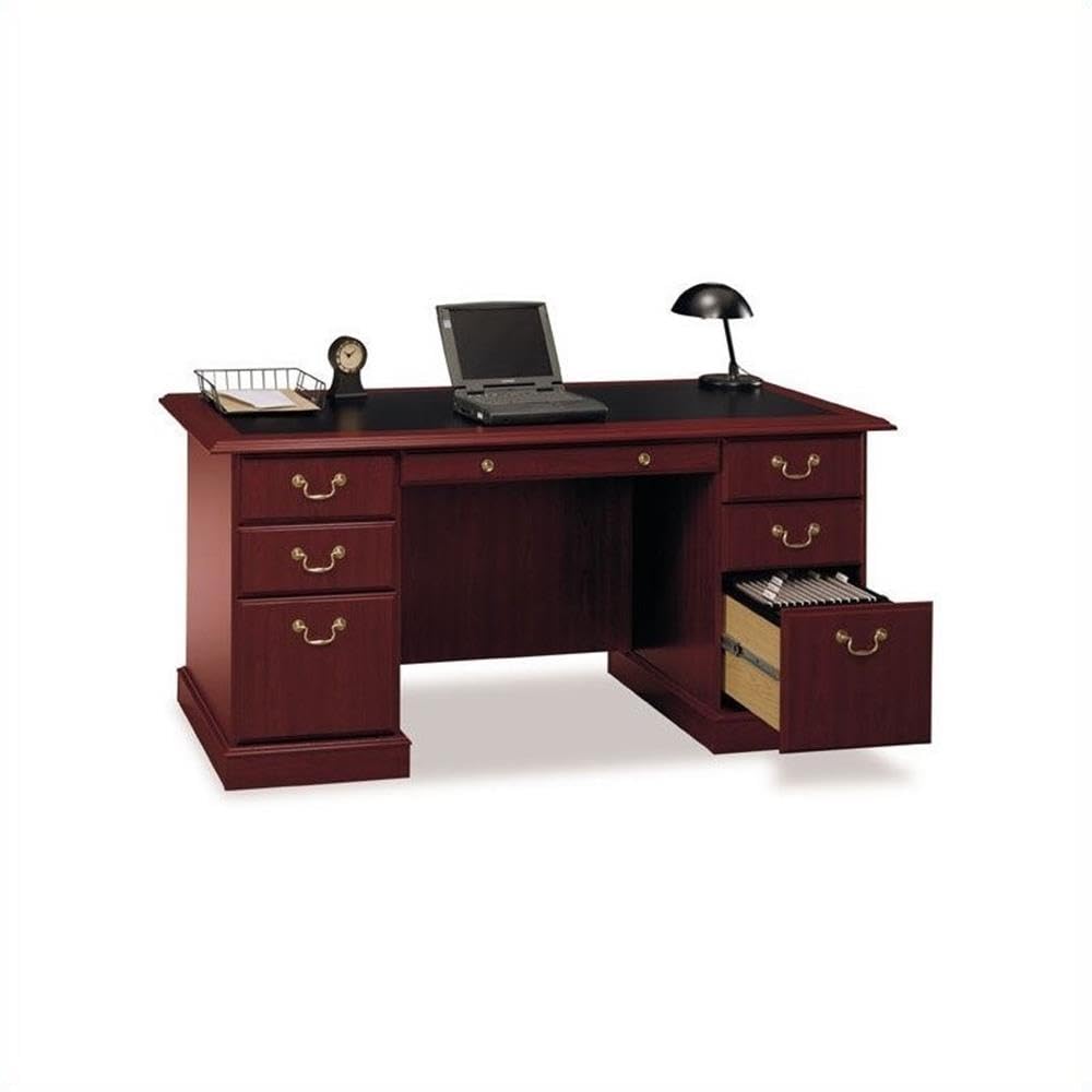 Bush Business Furniture Saratoga Executive Desk with Drawers - 60
