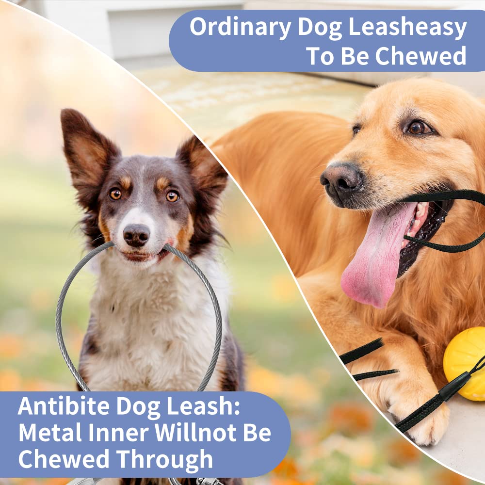 Chew Proof Dog Leash Extension - Heavy Duty Leash Connector for Large & Medium Dogs | Add to Any Collar, Harness or Leash | Tangle-Free Design for Walking, Running & Training | Perfect for Outdoor Adventures & Daily Exercise