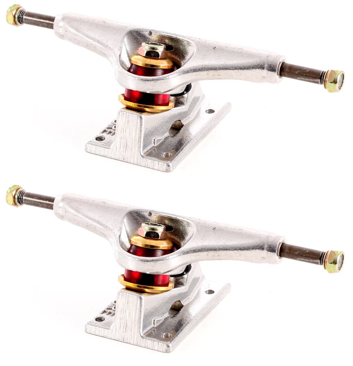 Venture Low Skateboard Trucks - Polished Red Logo - High Performance Skateboard Parts for Street & Park Skating - Perfect for Tricks & Grinds