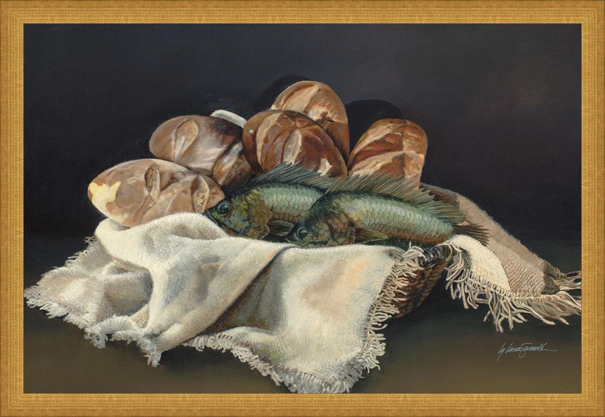 Five Loaves Two Fishes - Biblical Christian T-Shirt for Men & Women - Perfect for Church, Bible Study & Faith-Based Events