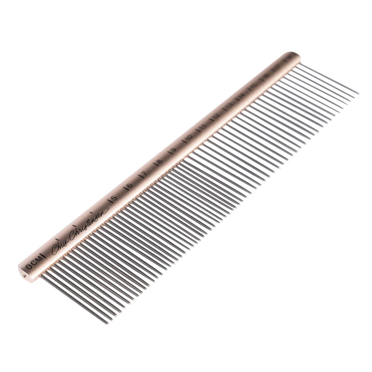 Chris Christensen Competition Comb #508 - 7.5” Medium Coarse Dog Grooming Comb for Detangling & Styling - Perfect for Professional Groomers & Pet Owners at Home