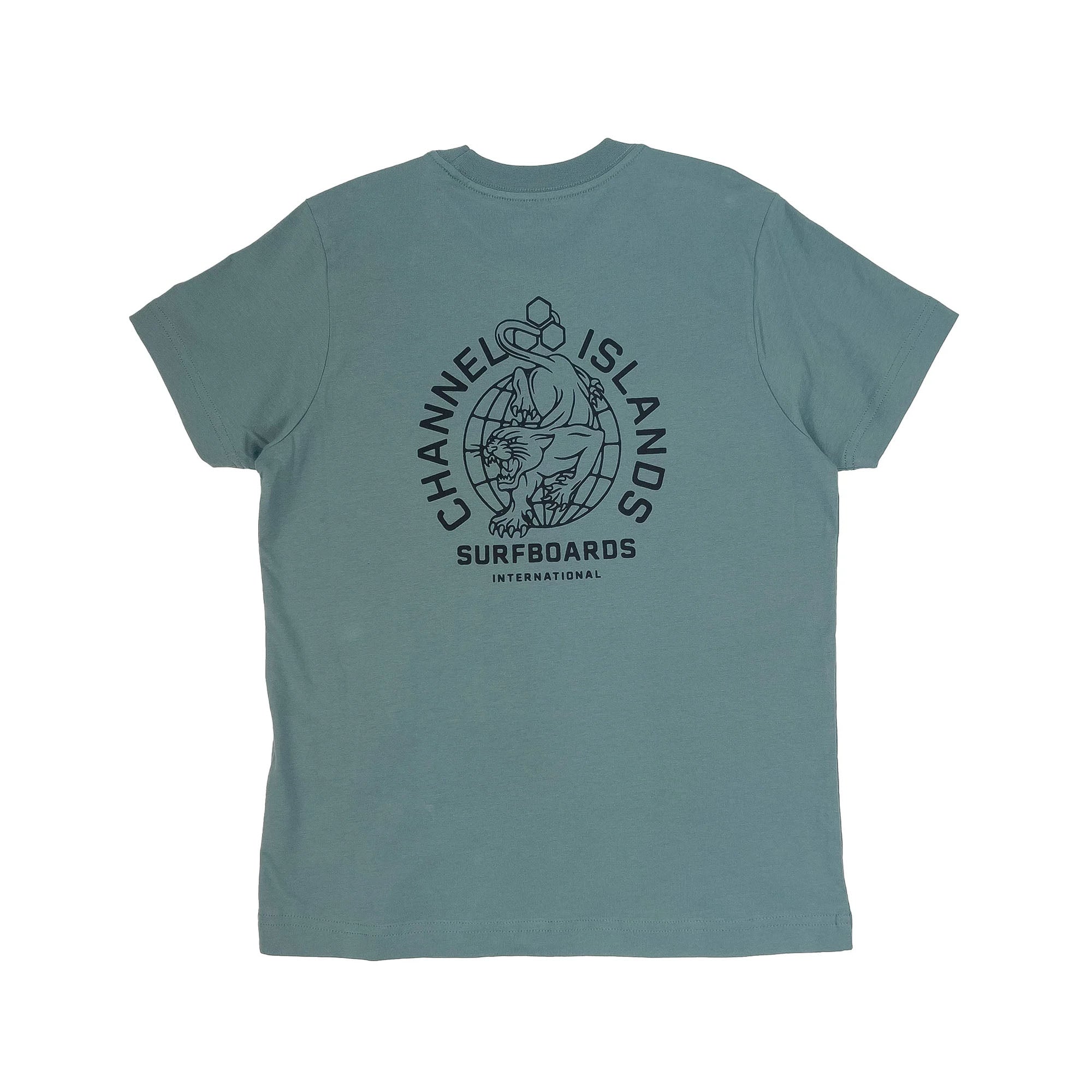 Channel Islands Panther Int Men's Short Sleeve T-Shirt - Blue Haze | Comfortable Casual Wear for Surfing, Beach & Everyday Outfits