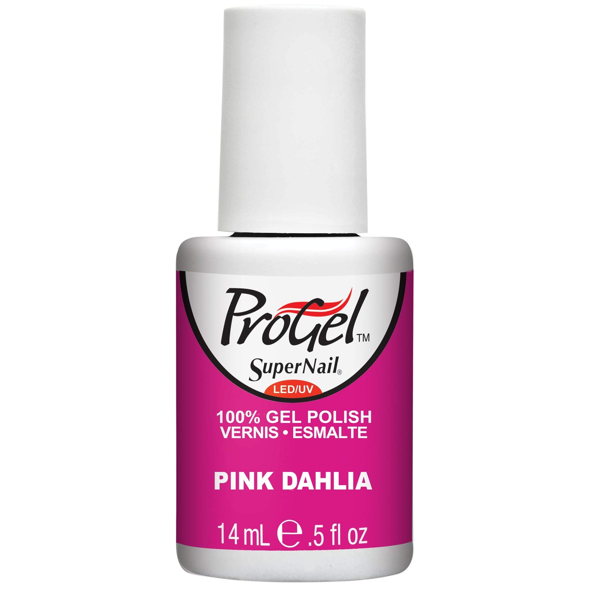 Supernail Gel Polish - Pink Dahlia Creme (0.5 Fl Oz) | Long-Lasting Nail Polish for Manicures & Pedicures | Perfect for Salon, Home Use & Special Occasions