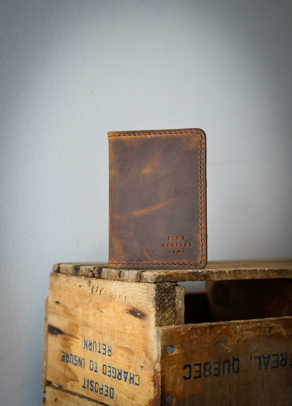 Mini Trucker Wallet (Tobacco Brown + Flat Black) - Slim RFID Blocking Bifold Wallet for Men - Perfect for Travel, Work & Everyday Carry