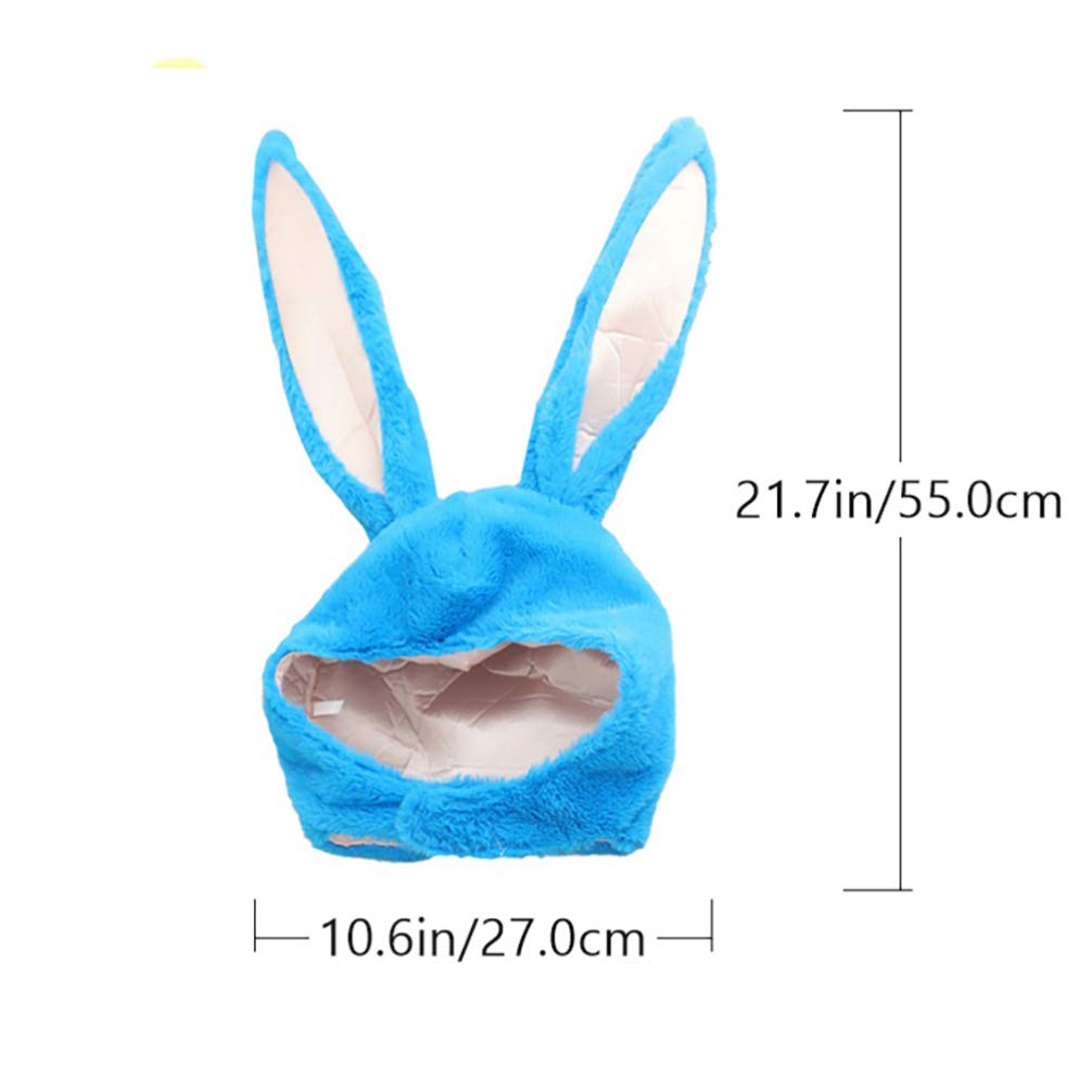 Funny Easter Bunny Hat with Rabbit Ears Headband - Novelty Carnival Party Costume Accessory for Adults & Cosplay (Yellow) - Perfect for Easter Celebrations, Halloween Costumes, Themed Parties & Funny Photo Props