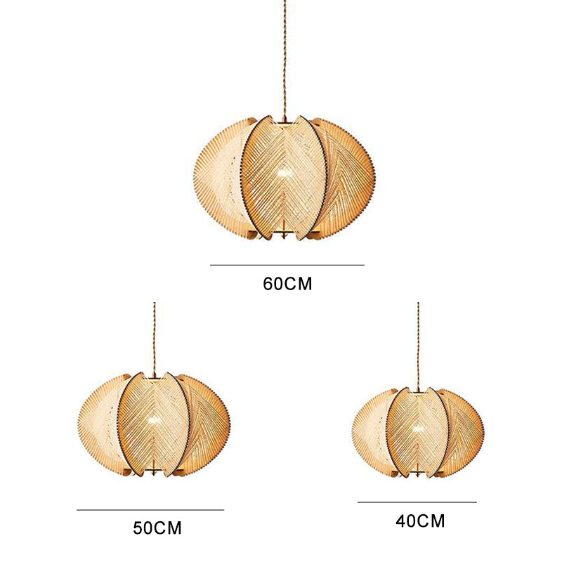 Handcrafted Wooden Pumpkin Pendant Light - Rustic Farmhouse Ceiling Fixture for Living Room, Kitchen, Dining Room - Perfect for Fall Decor & Thanksgiving Home Lighting