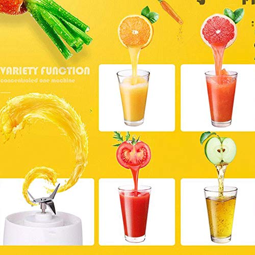 Portable Electric Juicer Cup with 4000mAh Battery - USB Rechargeable Mini Blender, 400ML Capacity, 6 Stainless Steel Blades for Smoothies, Protein Shakes & Fresh Juices - Perfect for Travel, Gym, Office, Home & Outdoor - Healthy Breakfast, Post-Workout Recovery, On-the-Go Nutrition - Great for Camping, Hiking, Picnics & Daily Fitness Routine - Ideal for Smoothie Lovers, Fitness Enthusiasts & Busy Professionals