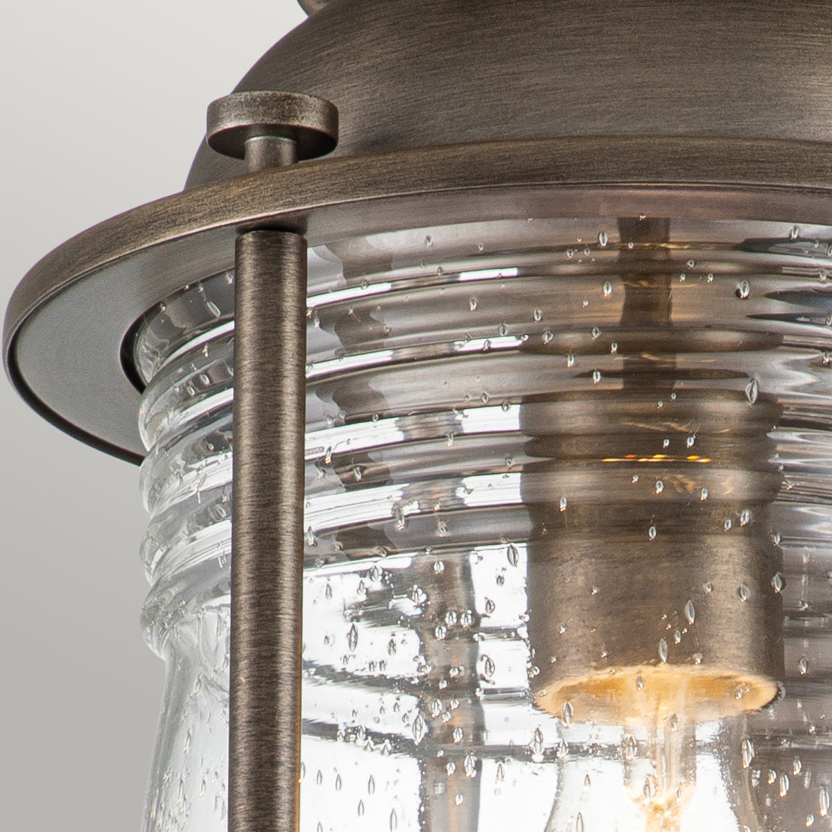 Ashland Bay Small/Medium/Large Wall Lantern - Weathered Zinc/Burnished Bronze Finish Outdoor Lighting for Patio, Garden & Porch Decor