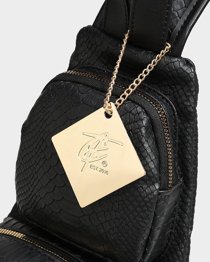 Apollo 1 Tear Drop Crossbody Bag for Women - Stylish Black Leather Shoulder Purse | Perfect for Travel, Shopping & Everyday Use