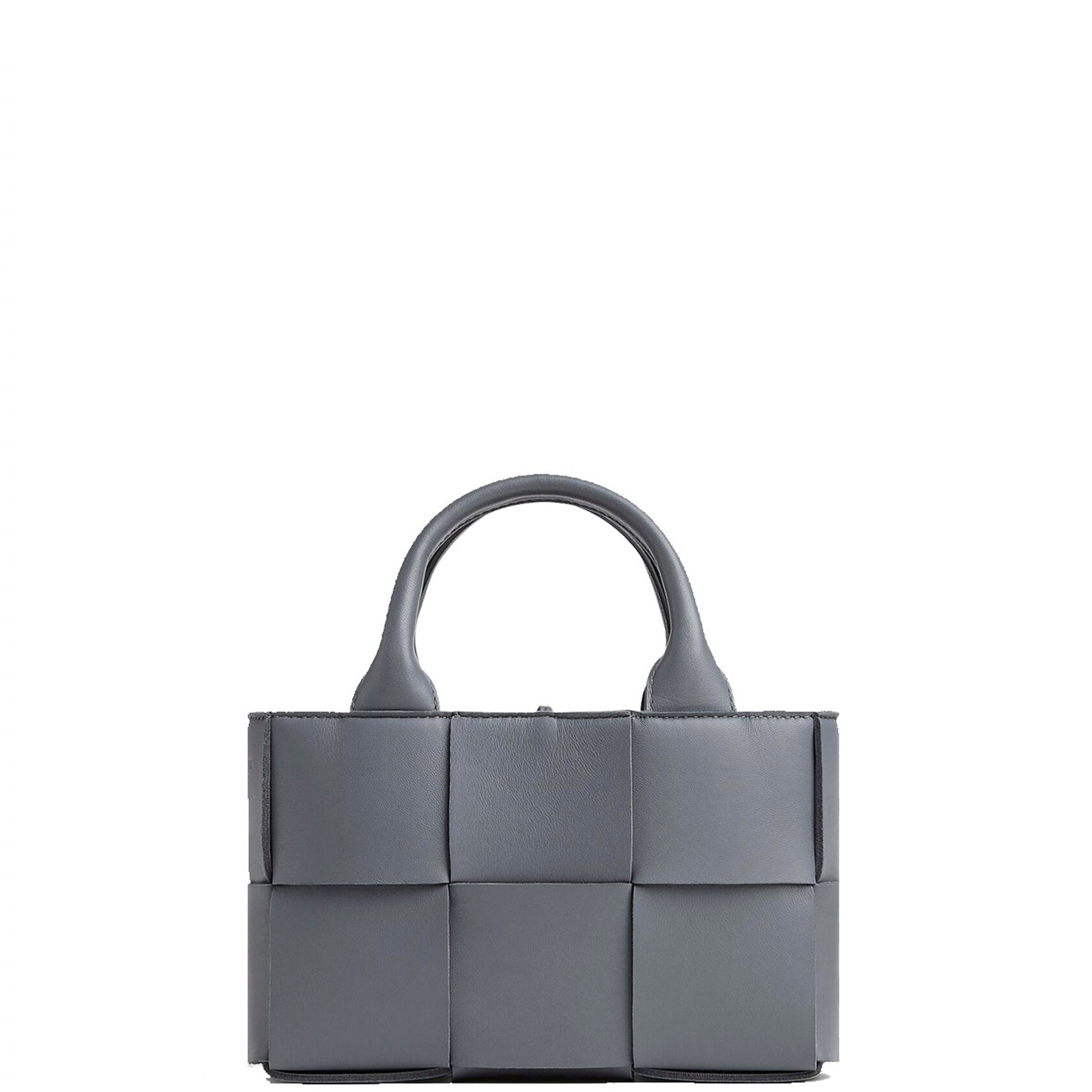 Arco Tote Candy Smooth Leather Handbag - Thunder/Gold Color - Stylish Women's Shoulder Bag for Work, Travel & Everyday Use