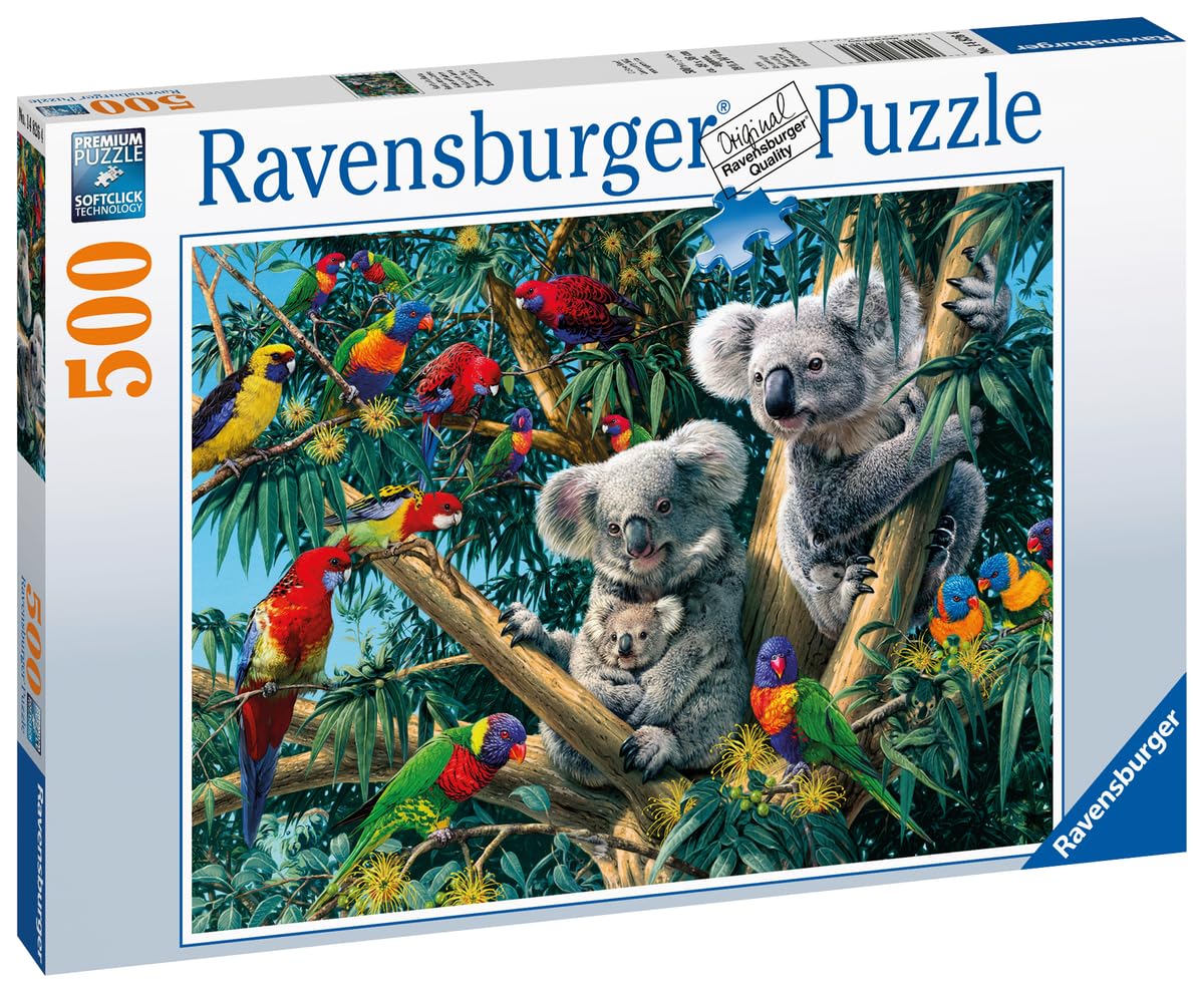 Ravensburger 500-Piece Adult Jigsaw Puzzle - Koalas in the Tree (14826) - Perfect for Family Game Night & Stress Relief