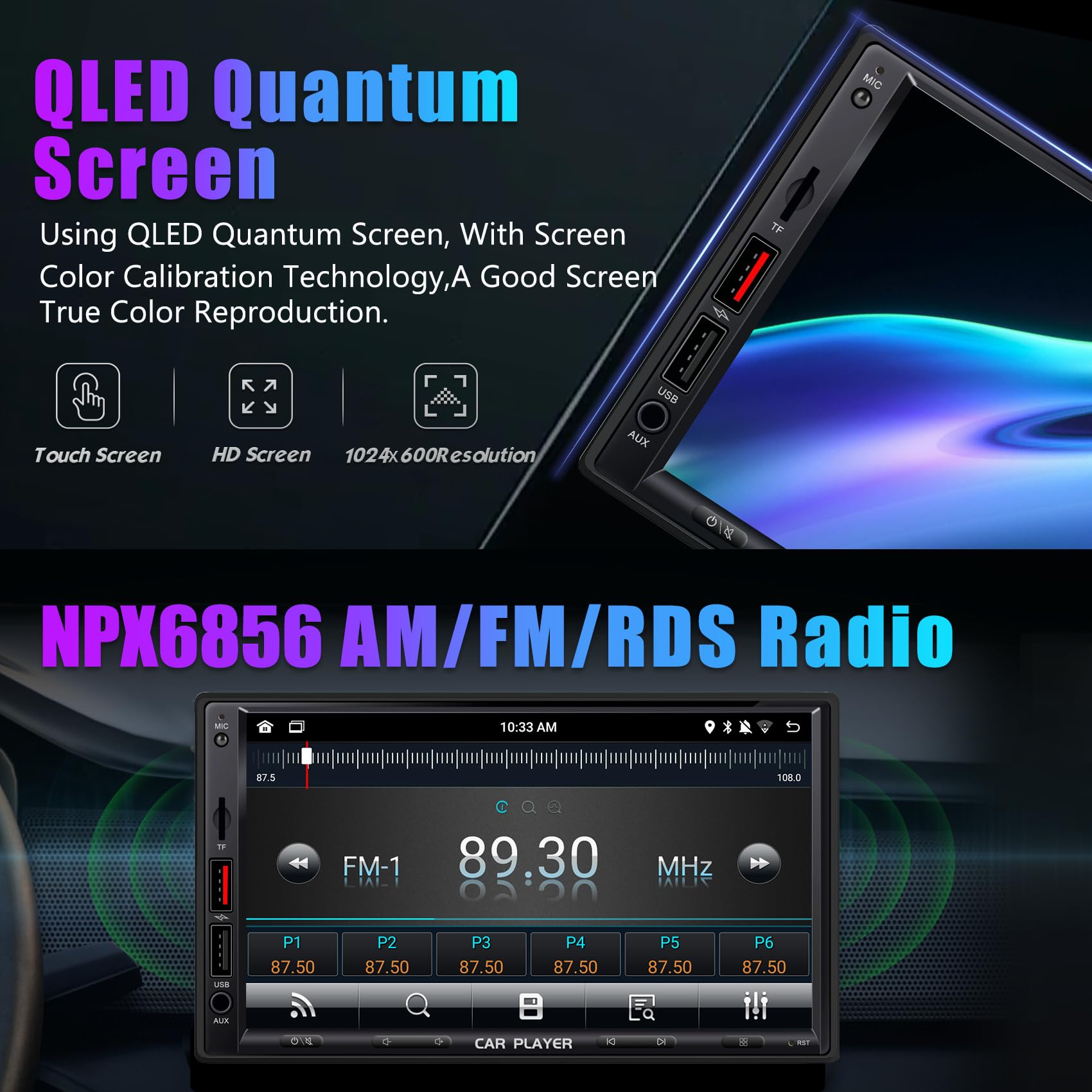 SEMAITU DAB Car Stereo with 7