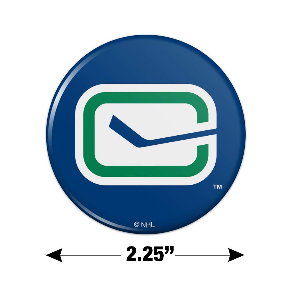 Vancouver Canucks NHL Logo Refrigerator Magnet - Strong Kitchen & Locker Decorative Button Magnet for Fans, Sports Decor, Office & Home Use