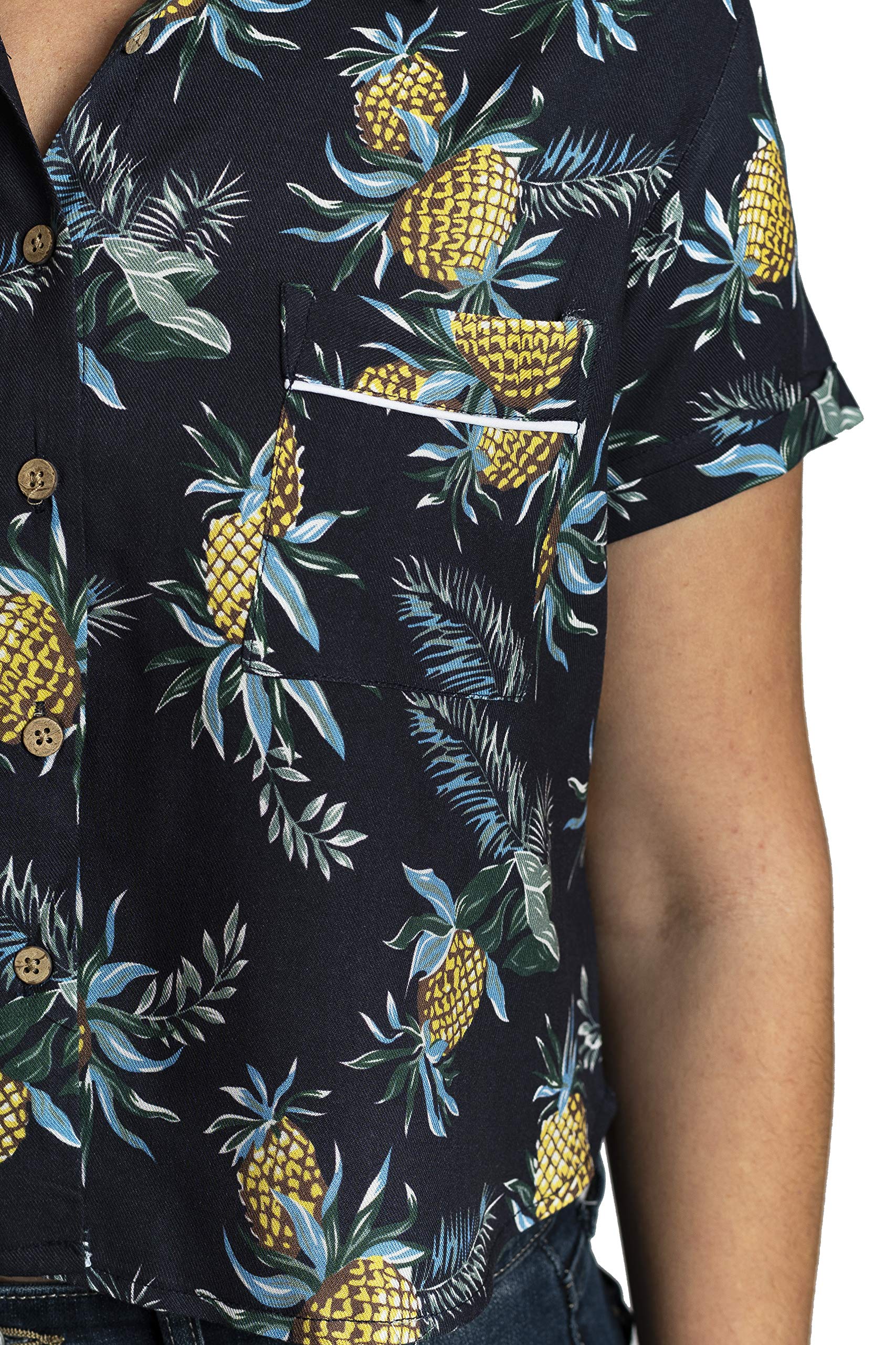 MMOLOKAI SURF Women's Short Sleeve & Sleeveless Button Down Shirts - Stylish Casual Beachwear for Surfing, Summer Outfits & Vacation Fashion