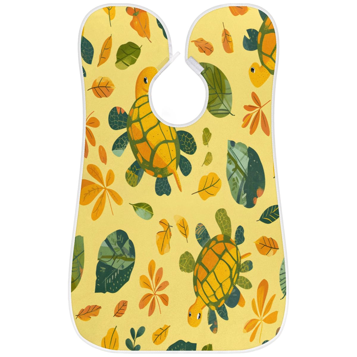 Men's Turtle Leaf Autumn Beard Shaving Bib - Waterproof Hair Dye Apron for Barbers & Stylists, Sink Hair Catcher for Beard Trimming & Lineup - Perfect Salon & Home Grooming Accessory