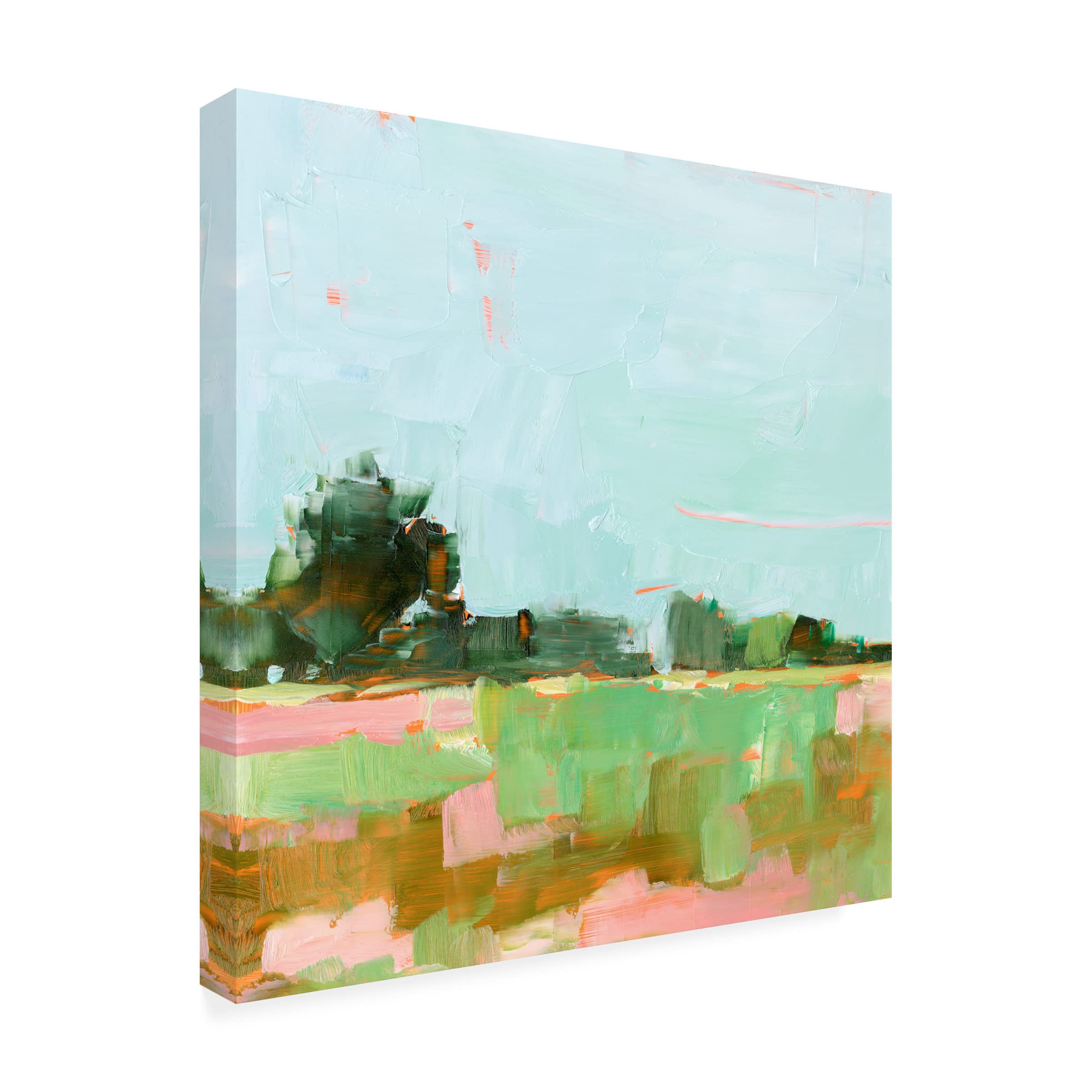 Trademark Fine Art 'Summer Glow II' Canvas Wall Art by Ethan Harper - Vibrant Landscape Painting for Living Room, Bedroom & Office Decor