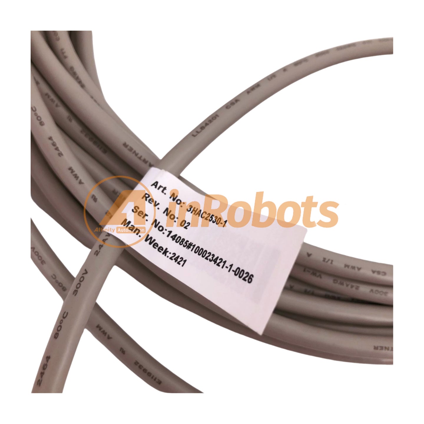 ABB Encoder Signal Cable 3HAC2530-1 15M New - Industrial Automation & Robotics Connection Line for Precise Motion Control