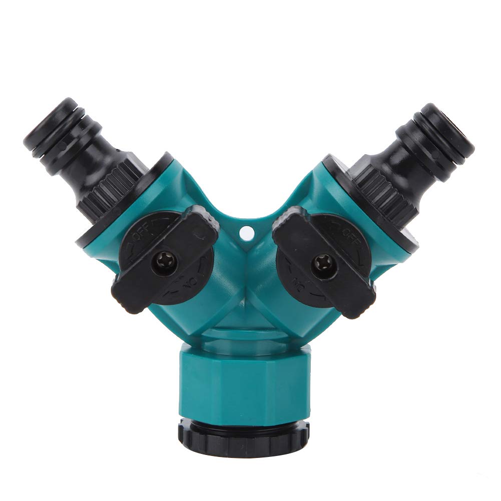 Alvinlite 2-Way Heavy Duty Garden Hose Splitter - Y Shunt Adapter Connector for Outdoor Watering, Lawn Care & Household Use