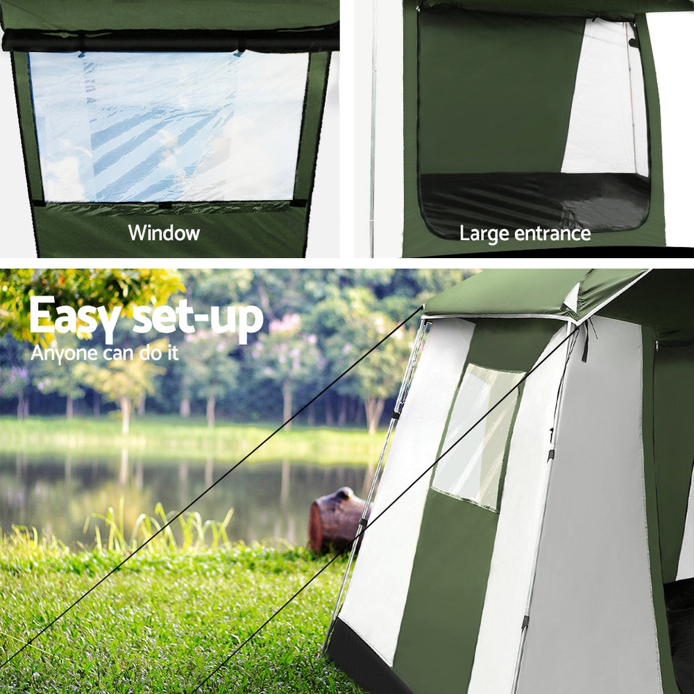 Weisshorn 6 Person Camping Tent - Waterproof Family Dome Tent for Hiking, Backpacking & Outdoor Adventures - Perfect for Camping Trips, Family Gatherings & Beach Outings