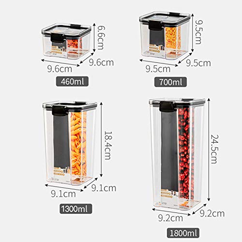 Airtight Food Storage Containers for Kitchen & Pantry Organization - BPA-Free Plastic Canisters for Flour, Sugar, Cereal & More | Perfect for Baking, Meal Prep & Dry Food Storage