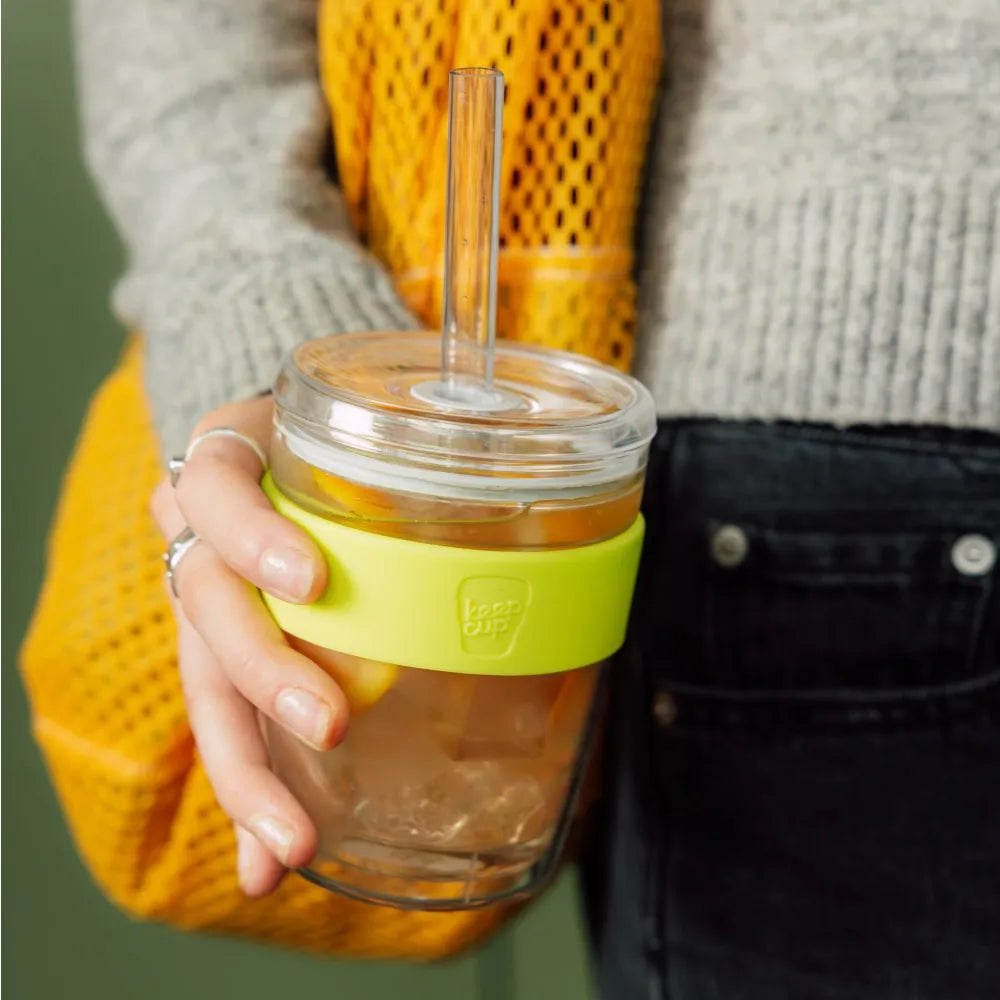 KeepCup Double Walled Insulated Cold Cup 12oz - Reusable Coffee Tumbler for Iced Drinks, Perfect for Office, Travel & Outdoor Activities