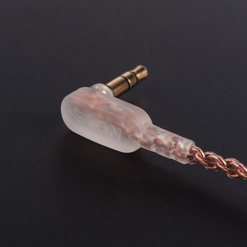 BLON BL-03 4 Core Single Crystal Copper Upgrade Cable - 2PIN 3.5mm Gold-Plated Audio Cable for BLON BL03 IEMs | Perfect for Audiophiles & Music Lovers