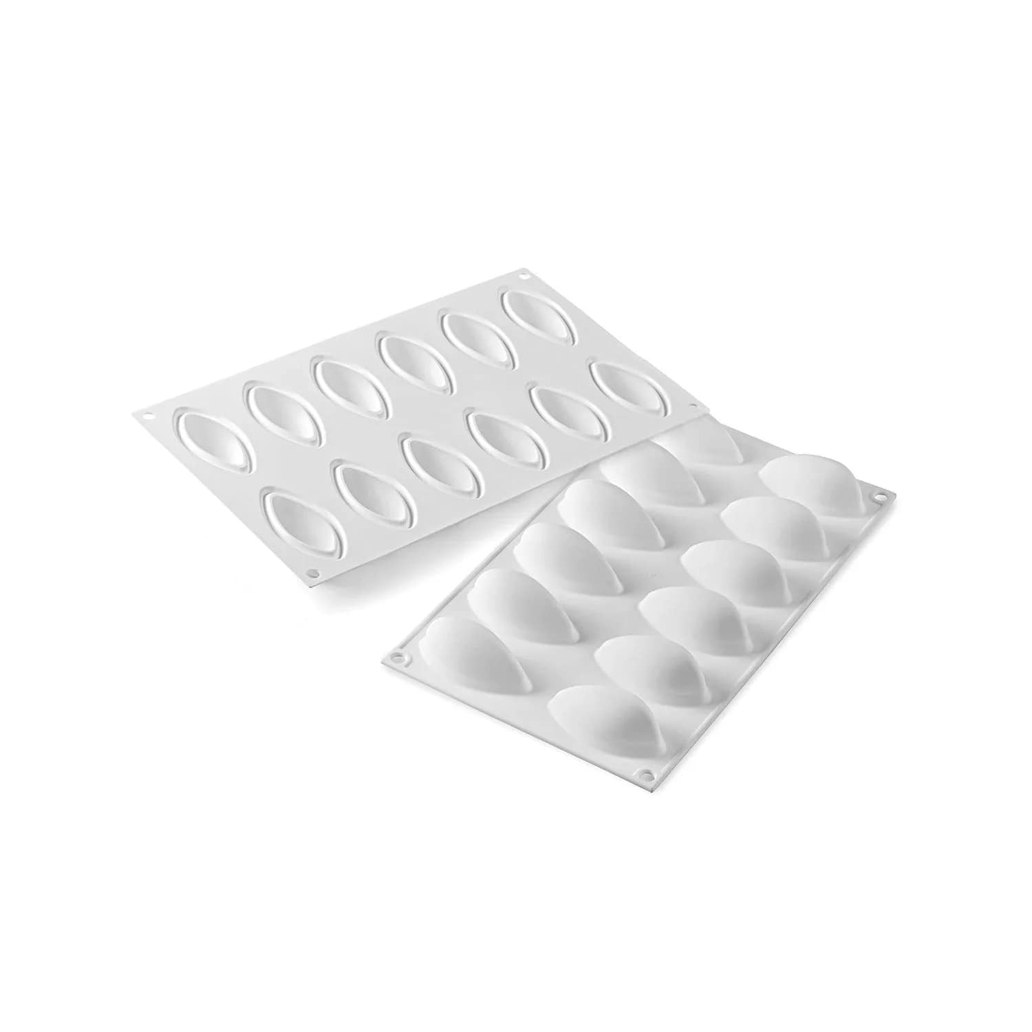 Quenelle 24-Cavity Silicone Mold for Baking, Chocolate, Candy, Soap & Resin - Perfect for DIY Crafts, Desserts, and Homemade Gifts