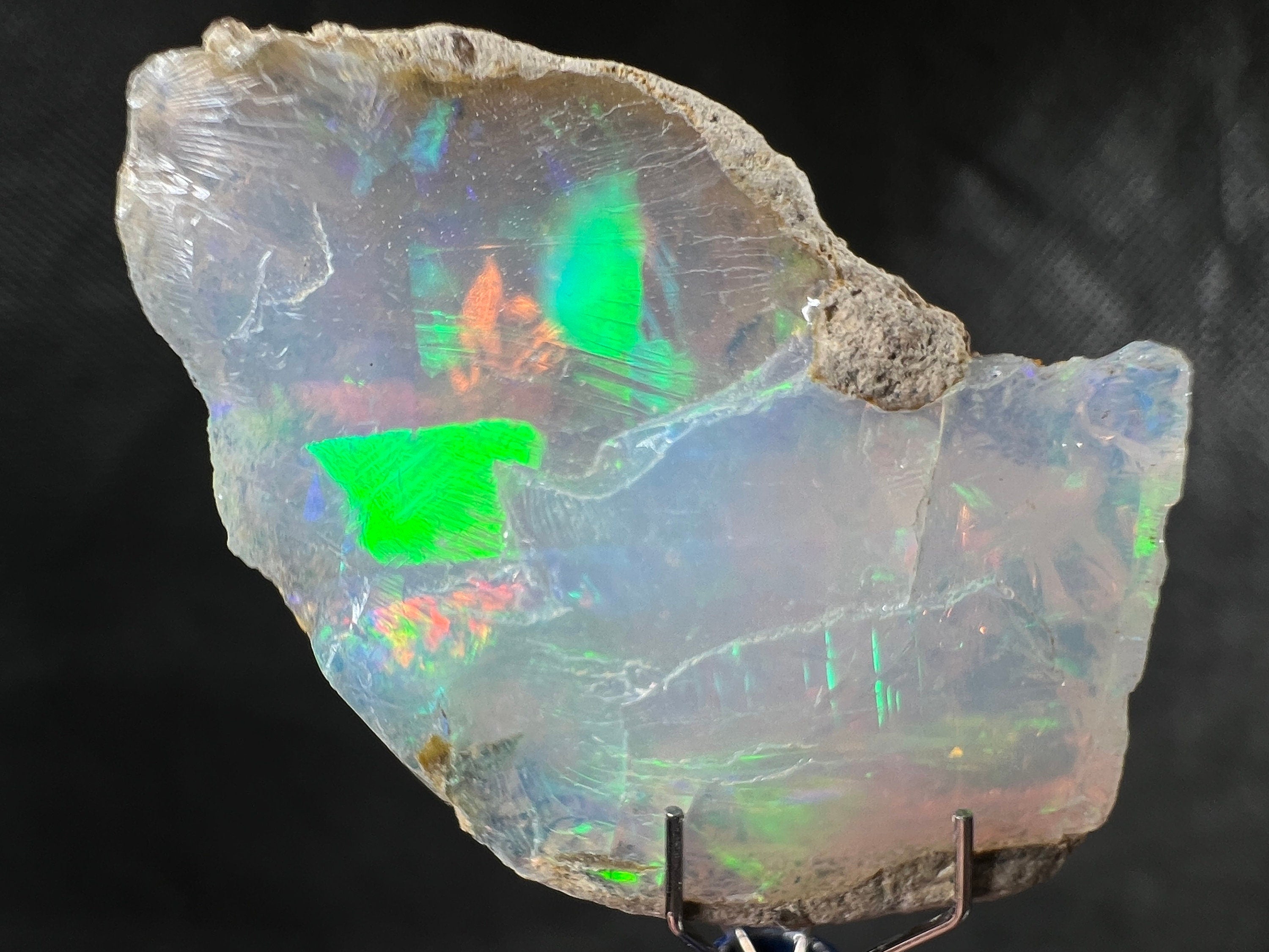 4A+ Welo Opal Raw Crystal - Certified Cutting Grade Gemstone for Jewelry Making (50627) | Perfect for Handcrafted Rings, Necklaces & DIY Opal Jewelry Designs