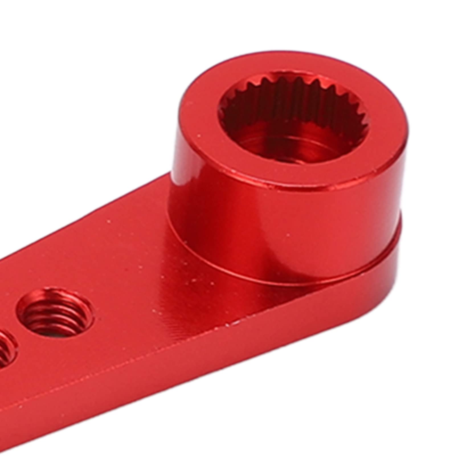 25T Metal Steering Servo Horns for 1/8 1/10 RC Cars - 3pcs Aluminum Upgrade Parts (Red) | Perfect for Crawler, Drift & Off-Road RC Vehicle Modifications